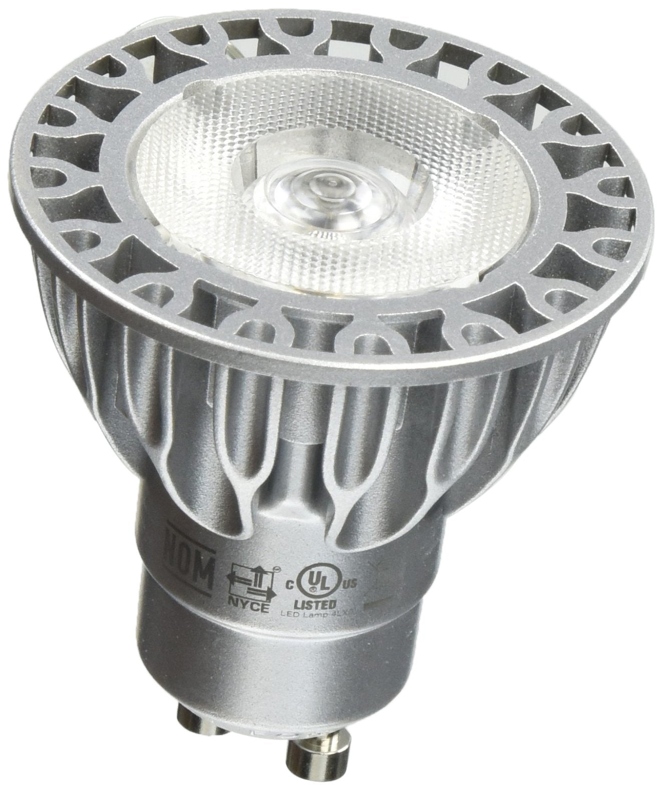 Bulbrite SM16GA-07-36D-927-03 SORAA 7.5W LED MR16 2700K Vivid 36° 120V GU10 Dimmable Light Bulb, Silver