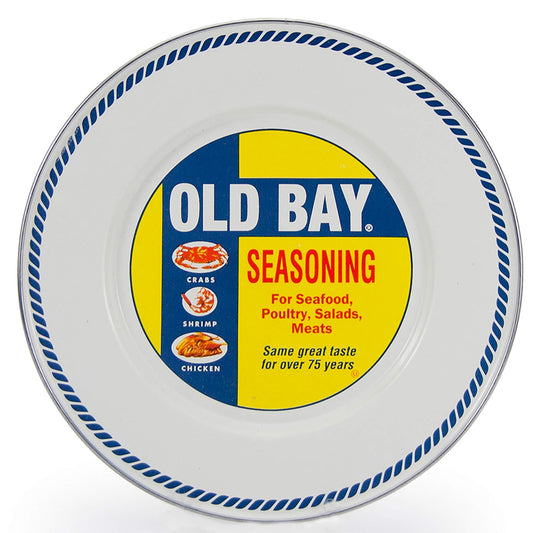 Enamelware - Old Pattern Pattern - 8 Inch Sandwich Plate