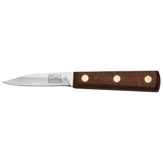 Chicago Cutlery 100SP Walnut Tradition 3in Paring Knife for Small Fruits and Vegetables