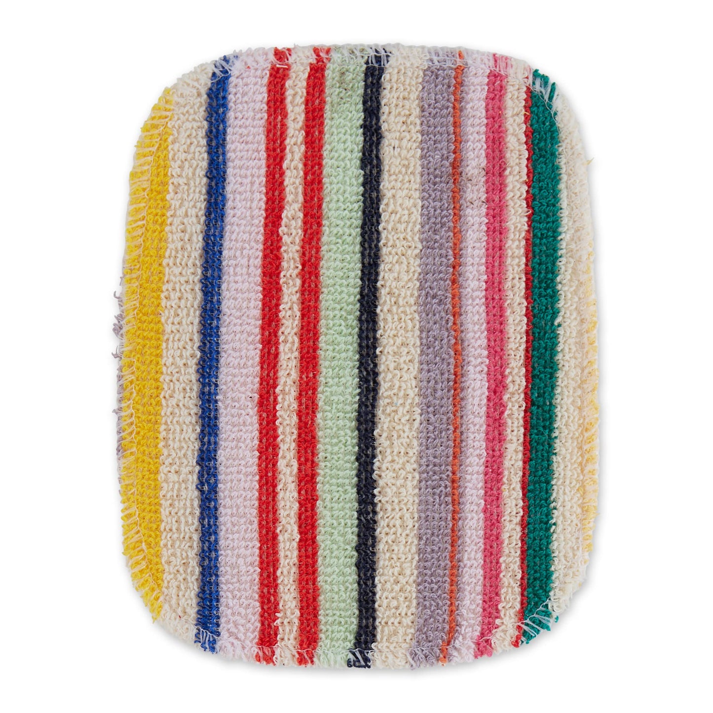 RSVP International EcoScrubby Multi-Colored Striped Cleaning Cloth, Multicolor, 3 Count