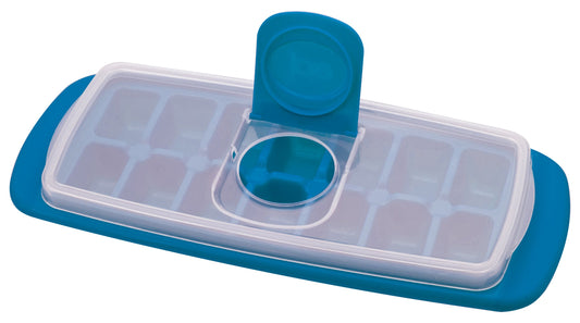 MSC International Joie No Spill Covered Ice Cube Tray with Lid, BPA-Free Plastic, 14-Cubes