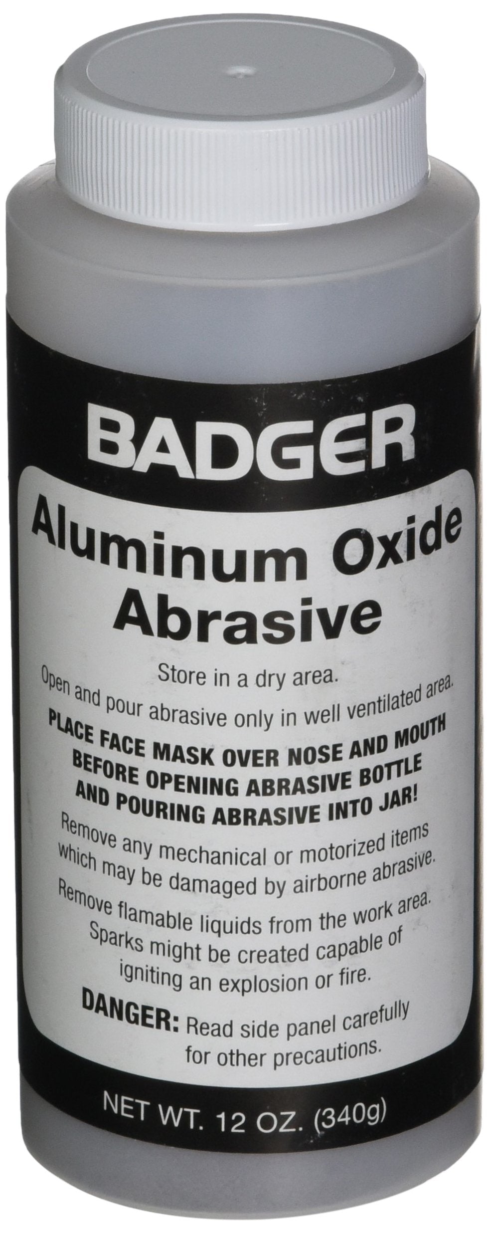 BADGER Aluminum Oxide Abrasive 12Oz. Net Wt. -50-260