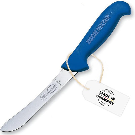 F. DICK – ErgoGrip Trimming Knife - Butcher knife with 5.9" blade & 56 HRC - Ideal for processing meat - Fillet knife - NSF Certified - Ultra sharp - Ergonomic handle - High carbon - Made in Germany