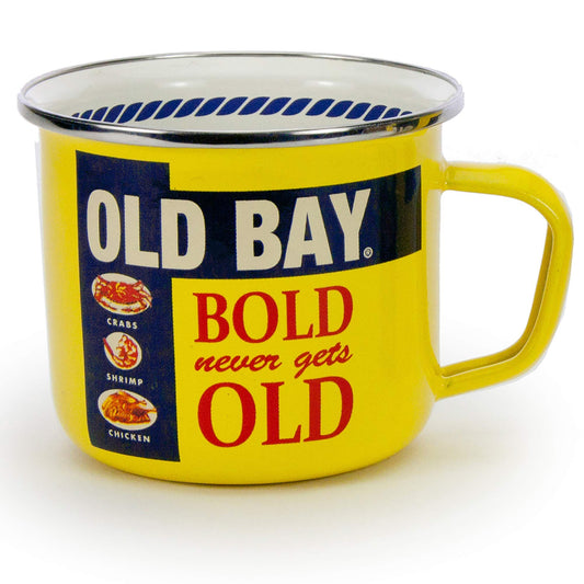 Golden Rabbit Old Bay Seasoning Enamelware Grande Soup Mug