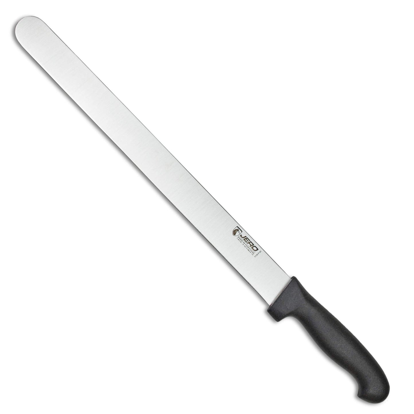 Jero Commercial Series - 15 Inch Straight Edge Slicer/Carving Knife - High Carbon Stainless Steel - Large Grip Poly Handle - Made in Portugal