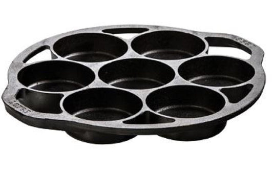 Lodge Cast Iron Mini Cake Pan. Pre-seasoned Cast Iron Cake Pan for Baking Biscuits, Desserts, and Cupcakes.