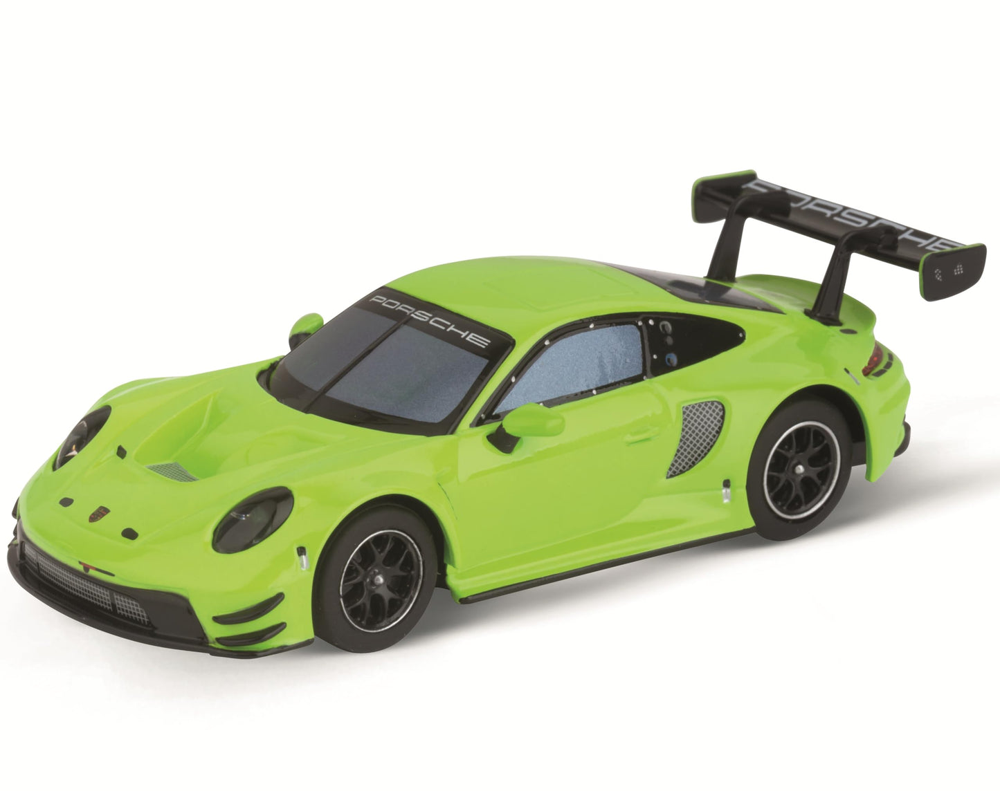 Carrera Hybrid Racing Car Porsche 911 GT3 R Acid Green 1:50 Scale Front and Rear Lights USB-C Rechargeable RC Additional Vehicle
