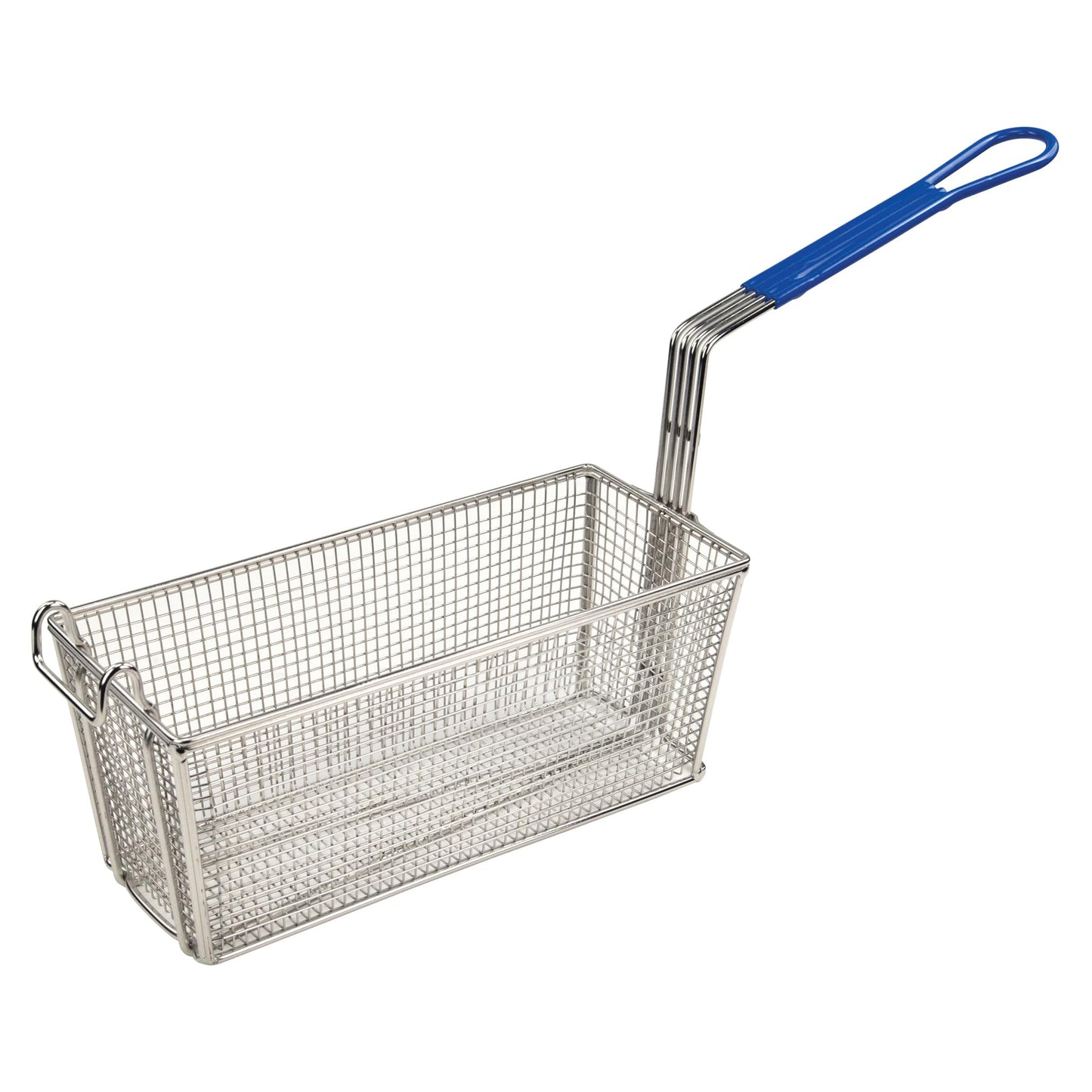 Winco FB-20 Fry Basket with Blue Handle Medium , 13 1/4" x 5 5/8" x 5 5/8"