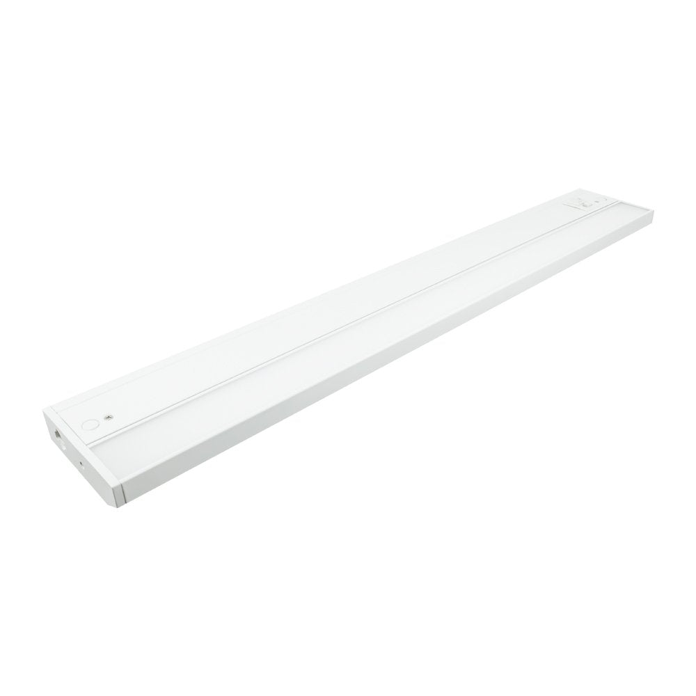 American Lighting 3-Complete LED Undercabinet Fixture, Adjustable 2700K-3000K-4000K Warm White, White, and Ultra Warm White Color, 24-Inch, White, Single Fixture