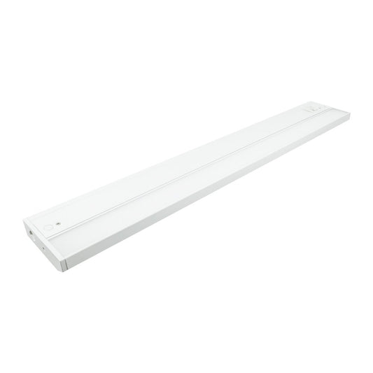American Lighting 3-Complete LED Undercabinet Fixture, Adjustable 2700K-3000K-4000K Warm White, White, and Ultra Warm White Color, 24-Inch, White, Single Fixture